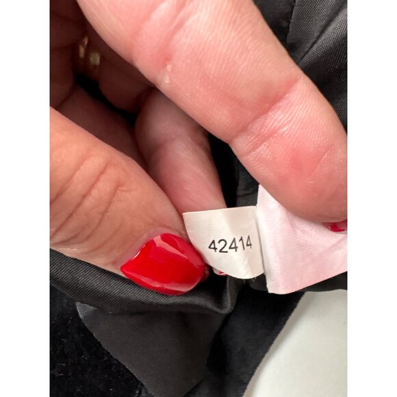 Express Design Studio Womens Black Velvet Blazer Jacket SZ 8 Whimsigoth Holiday - Picture 6 of 12